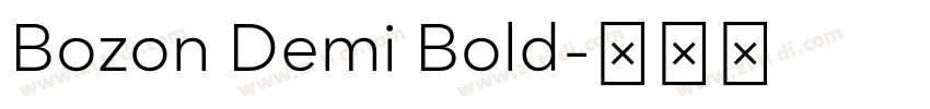 Bozon Demi Bold字体转换